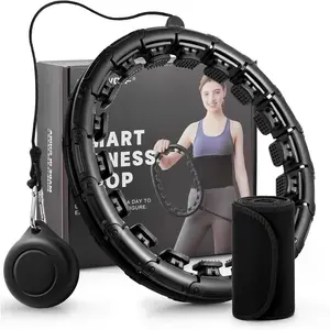 Weighted Fit Hoop Plus Size with Extra  Belt for Adult , 32 Detachable Links  Fitness Hoop, Fitness and Massage 2 in 1,  for Adults and Beginners