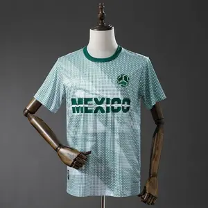 Mexico 2026 Special Edition Green Soccer Jersey with Exquisite Embroidery & Leather Logo on Chest for Men FB2
