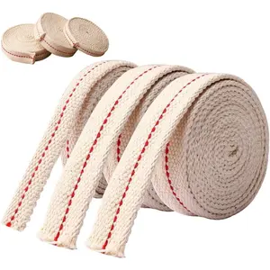 19.5 Foot / 3 Rolls Cotton Oil Lamp Wick, Replacement Wick for Oil Lamps and Oil Burners
