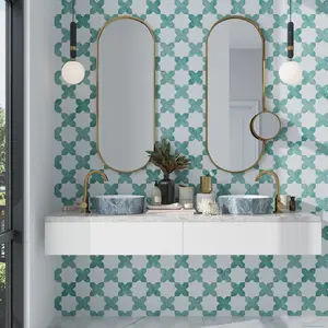 Pistachio Green 5x5 Matte Cross Ceramic Tile (27 pack, 5.37 sq ft/case)