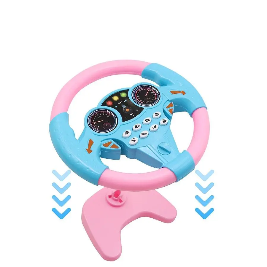 Simulation Car Driving Game Steering Wheel Toy, Early Education Steering Wheel Toy, Rotatable Steering Wheel Toy, Pretend Play Toy, Sensory, Cute, Gift