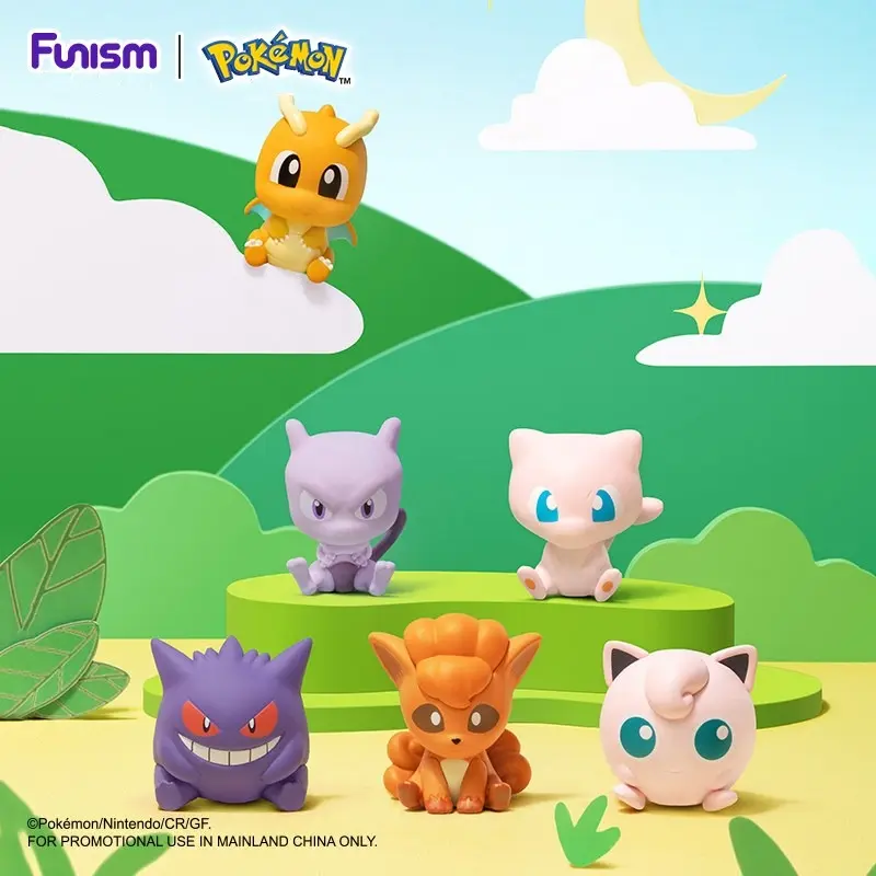 Pokémon Mini Adventure Series Vol.1& Vol.3 Blind Box Mixed Pack With Vol.2 Eevee Family Ornaments Cute Pocket Monster Decor Figures Ideal Collection & Lovely Desktop Decor