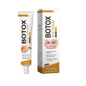 Ouhoe Bee Venom Facial Cleanser Soft Mudpack Cream - Gentle, Hydrating, Brightening, Firming/Lifting, Anti-Wrinkle, Moisturizing Skin Repair with Glycerin for Oil Control (Bee Venom Ingredients Infused)