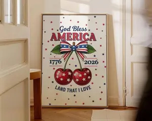 Commemorative 250th Anniversary Canvas, Patriotic USA Artwork Honoring 1776–2026 Historical Celebration Print