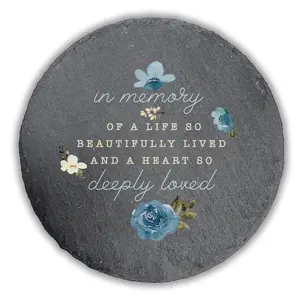 Personalized Memorial Garden Stone, In Memory Stepping Stone, Grave Marker