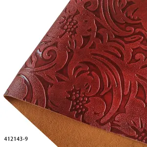 Retro embossed floral pattern synthetic PU artificial leather 11.81 "x53" artificial leather, can be used for DIY wallets, keychains, mobile phone cases, earrings crafts In stock for overseas shipping