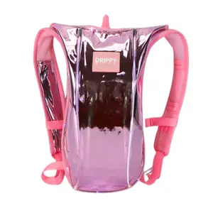Drippy Hot Pink LED Hydration Rave & Festival Bag with Anti-theft Features Water-resistant Zippers & Reflective Materials Outdoor Sports Gear