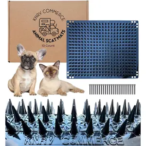 10 Pk: Scat Mats, Cat Repellent Mats, Keep Dogs Off Furniture, Scat Mat for Cats, Scat Mats for Dogs, Keep Cats Off Counter Tops, Scat Mat, Dog Repellent Mats, Keep Dogs Off Couch, Dog Deterrent Mat