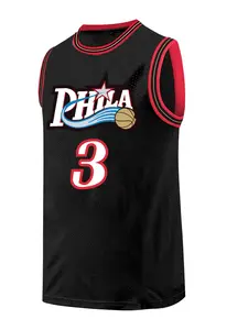 Men's Letter Embroidery Basketball Jersey, Basketball Shirt, Stylish Jersey, Regular Fit Casual Sleeveless Sports Tank Top for Summer, Fashion Men's Top for Basketball Games