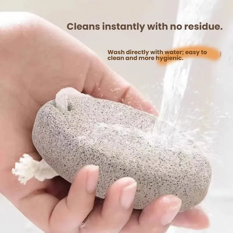 Volcanic Pumice Stone for Foot Care, DIY Pedicure, Natural Exfoliator for Rough Skin, Foot Scrub, Foot Scrubber, Foot Files and Callus Removers for Dead Skin, Calloused Feet Remover Tool, Smoothens and Cleanses Calluses for Soft Feet