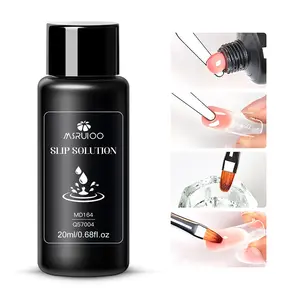 MSRUIOO 20ml Slip Solution for Poly Extension Gel, Nail Sculpting Application Aid Builder Gel Acrylic Nail Art DIY, Anti-stick Liquid for Poly Extension Gel Home Salon Cleaning Liquid Manicure Nail Care