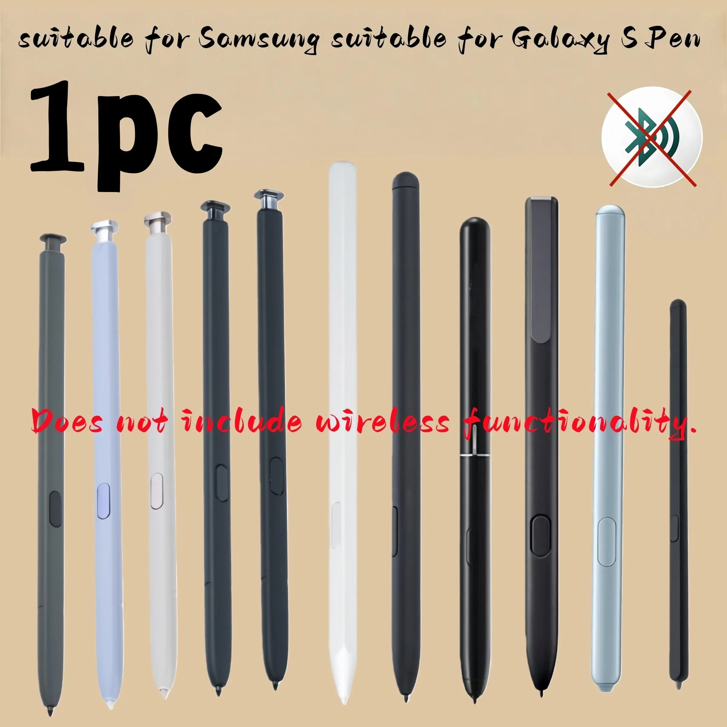 For Samsung’s Galaxy stylus pens, Phone stylus, Capacitive stylus pen, Touchscreen S Pen, compatible with S25/S24/S23 Ultra/Fold7/Fold6/Fold5/Note20 Ultra/Note10+/S10 series (does not include wireless functionality)