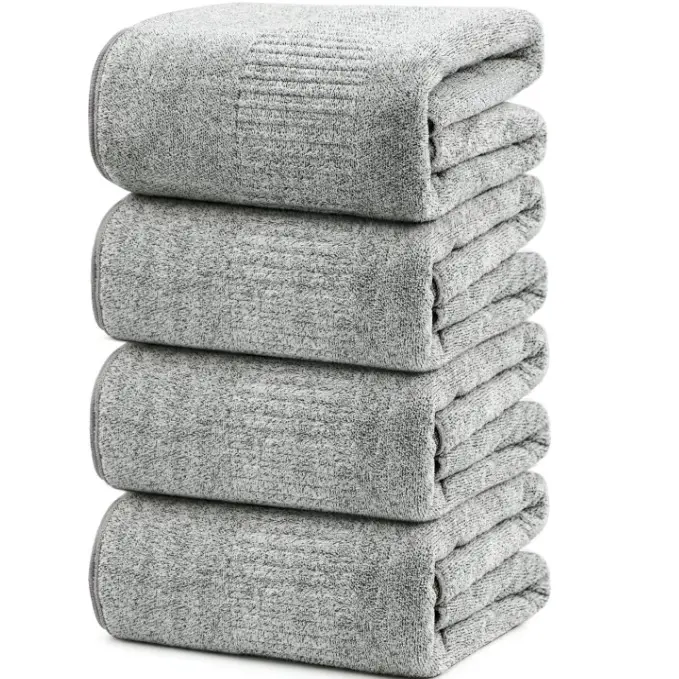 SEISSO Bath Towels Set of 2 or 4 Premium Bath Towels 35” x 63” Oversized Towels for Bathroom Quick Drying & Lightweight Bath Sheets Towels for Adults -... Dark Blue Smooth