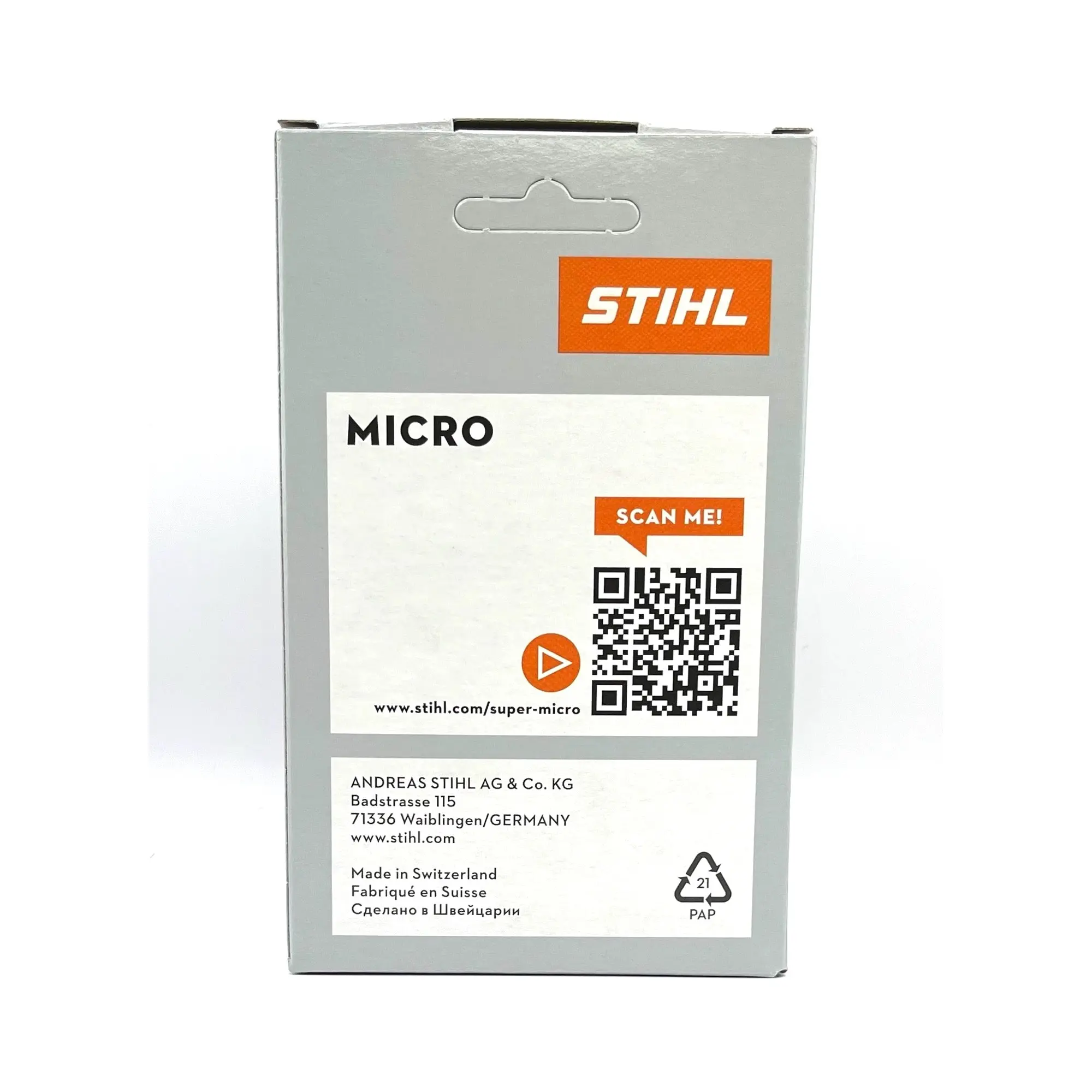 STIHL 3610 005 0055 Chainsaw Chain 61 Picco Micro Mini Comfort 3, 55 Drive Links, 3/8P Pitch, .043 Gauge, 16 inch. | 61pmm3 55