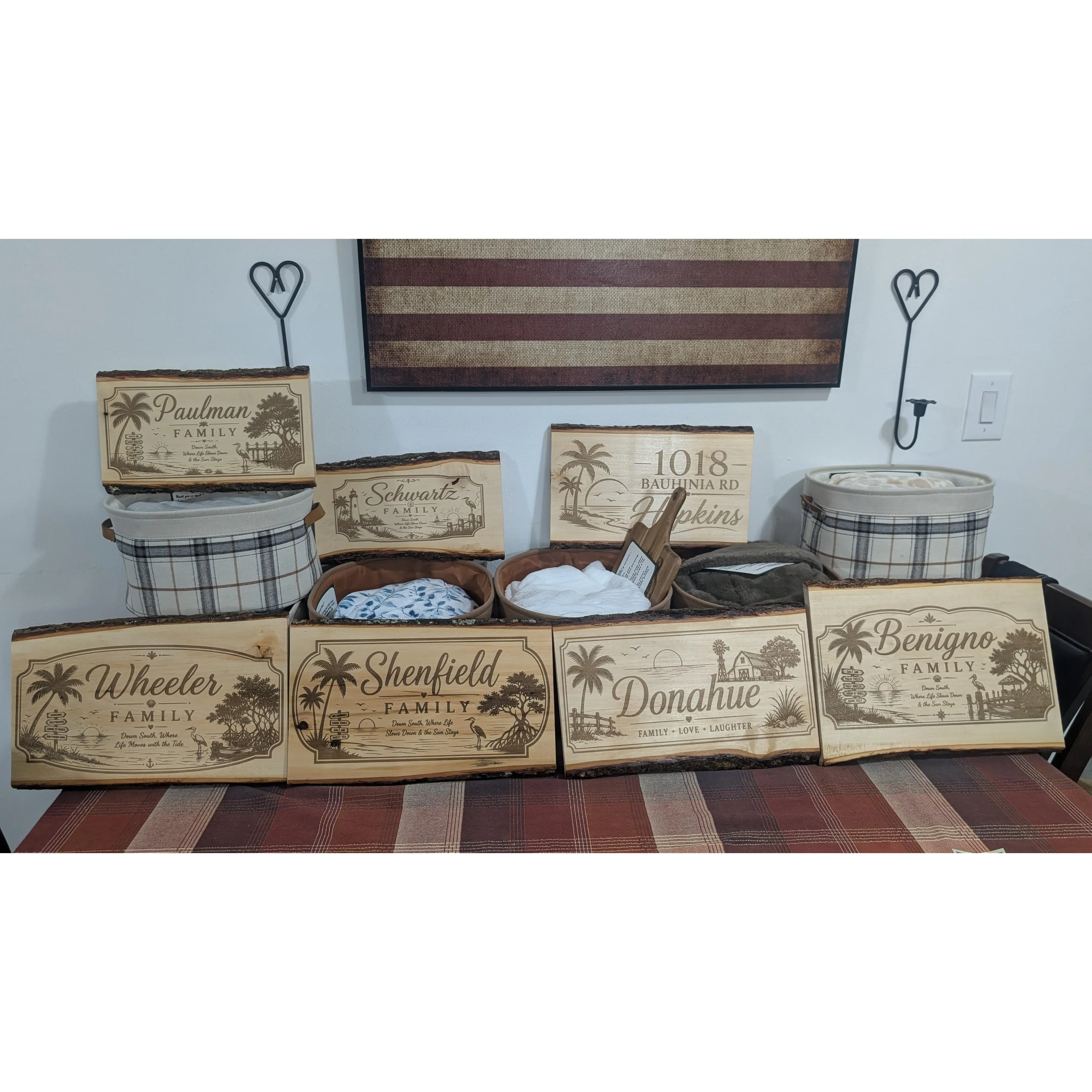 Signature Home Gift Basket - Custom Engraved