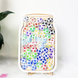 Personalized Ball Tokens Reward Jar Plaque and Sign, Custom Reward For Kid, Classroom Decor, Positive Behavior Reinforcer Gift