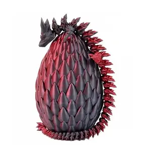 3D Printed Dragon and Egg Design Modern Decoration Craft, Modern Home Decor, 1 Set Portable Desktop Ornament, Ideas for Living Room, Cafe, and Room Decor, Boyfriend Gifts, Men Gifts, Figurine, Interior Decoration Accessories
