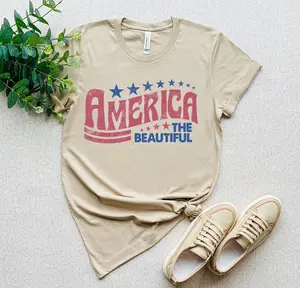 Retro America Shirt, America The Beautiful, 4th Of July Shirt, Fourth Of July, Patriotic USA Gift, Unisex Graphic, Unique T-Shirts, Good Quality T-Shirts, T-Shirts