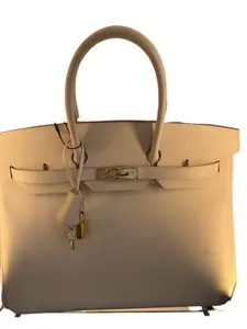 Pre-owned HERMÈS Epsom GHW Shoulder Bags Hermes Birkin 35 Craie Beige H26050605