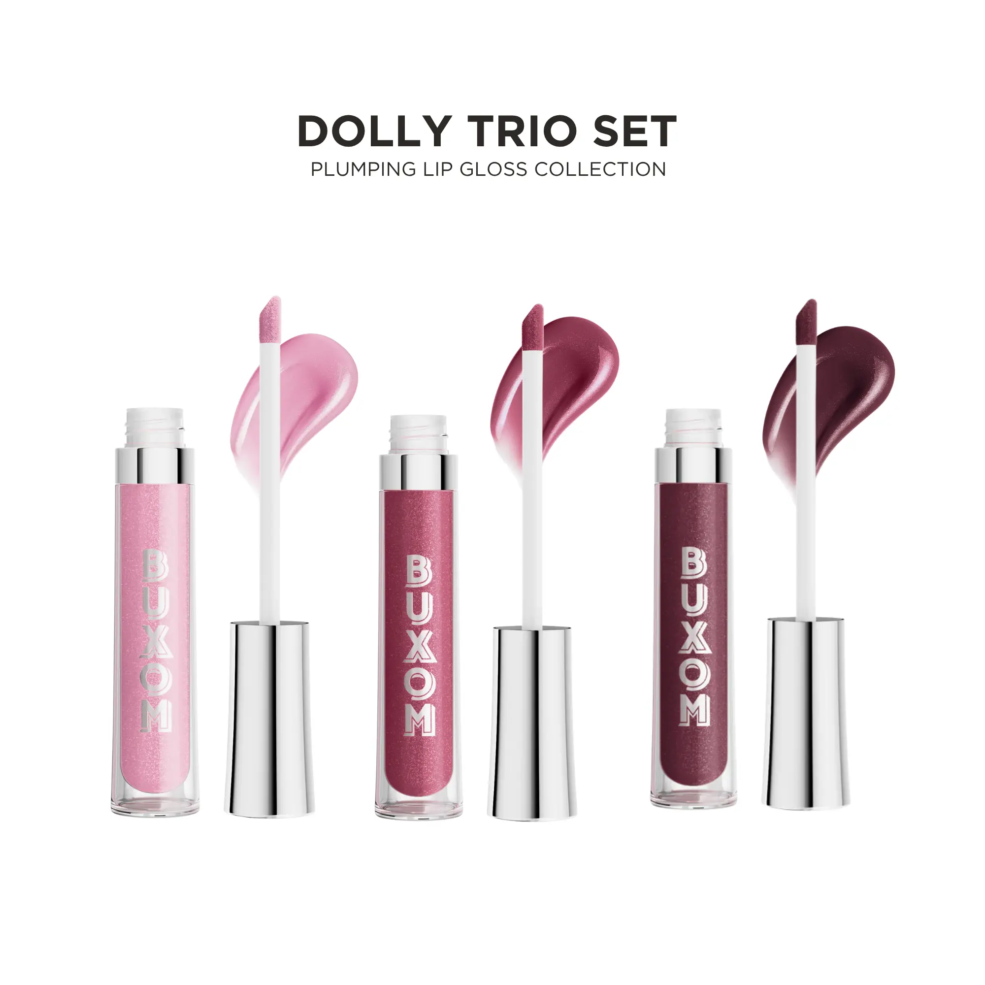 BUXOM Dolly Trio - Exclusive Lip Bundle With New Shades, Plumping Lip Gloss
