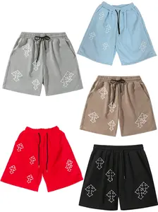 Cross Figure Workout Running Shorts Goth Strap Cool Sports Shorts For Couples,  Available in Five Colors