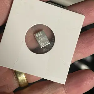 1 gram .999 Pure Silver Valcambi Bar
