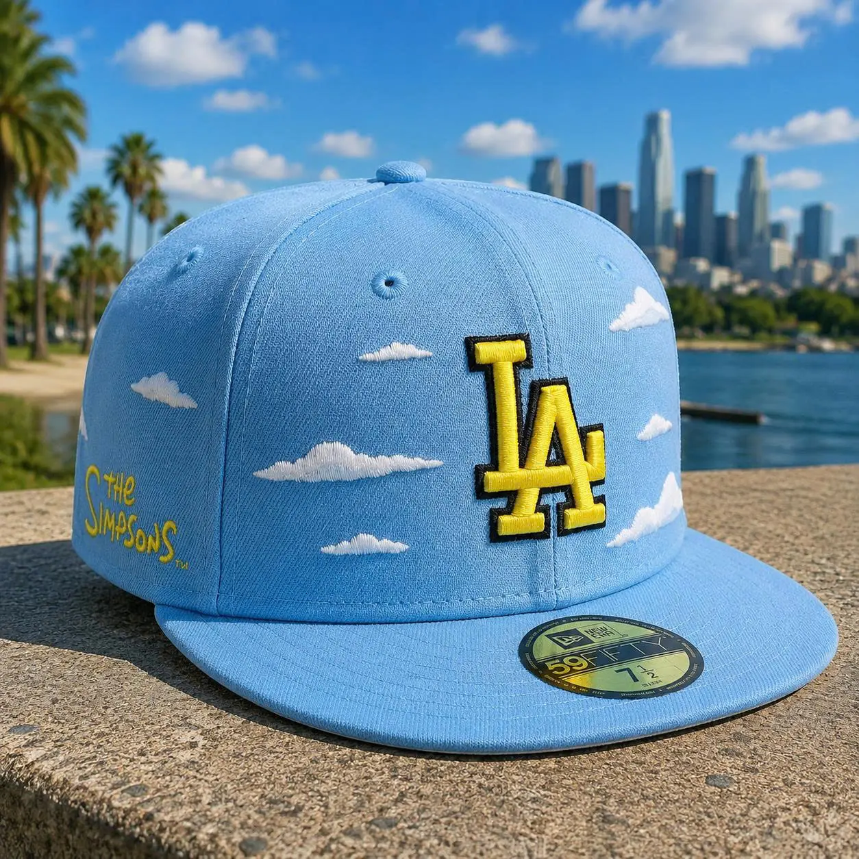 Los Angeles Dodgers MLB Simpsons 'Clouds' New Era 59FIFTY