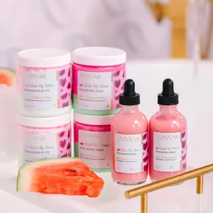 Water my melons collection 3pc set , sugar scrub , whipped butter, serum