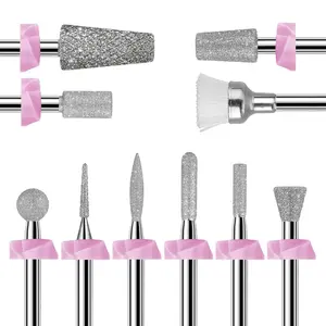 Makartt 10Pcs Diamond Sanding Nail Drill Bit Set Manicure Nail Care Nail Art Cutics Makartt 10Pcs Diamond Sanding Nail Drill Bit Set Manicure Nail Care Nail Art Cutics