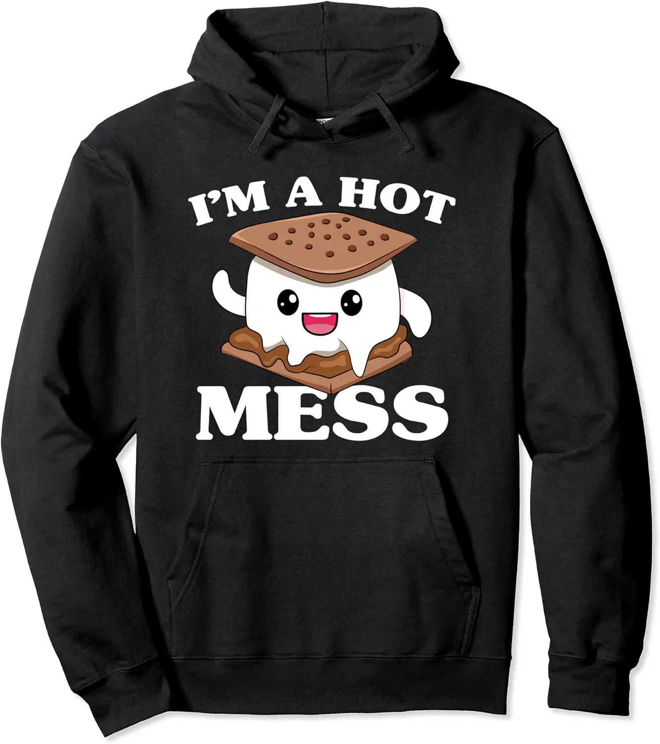 I'm A Hot Mess Marshmallows Chocolate Camping Smores Pullover Hoodie - Andrewzhang Shop 72B09LK99WX9