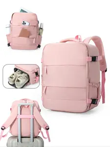 Ryanair Cabin Bags Underseat, Travel Backpack, Casual Style, Plain Design, Pockets, Hand Luggage, Carry On, Short-Distance Travel, Organized Daypack