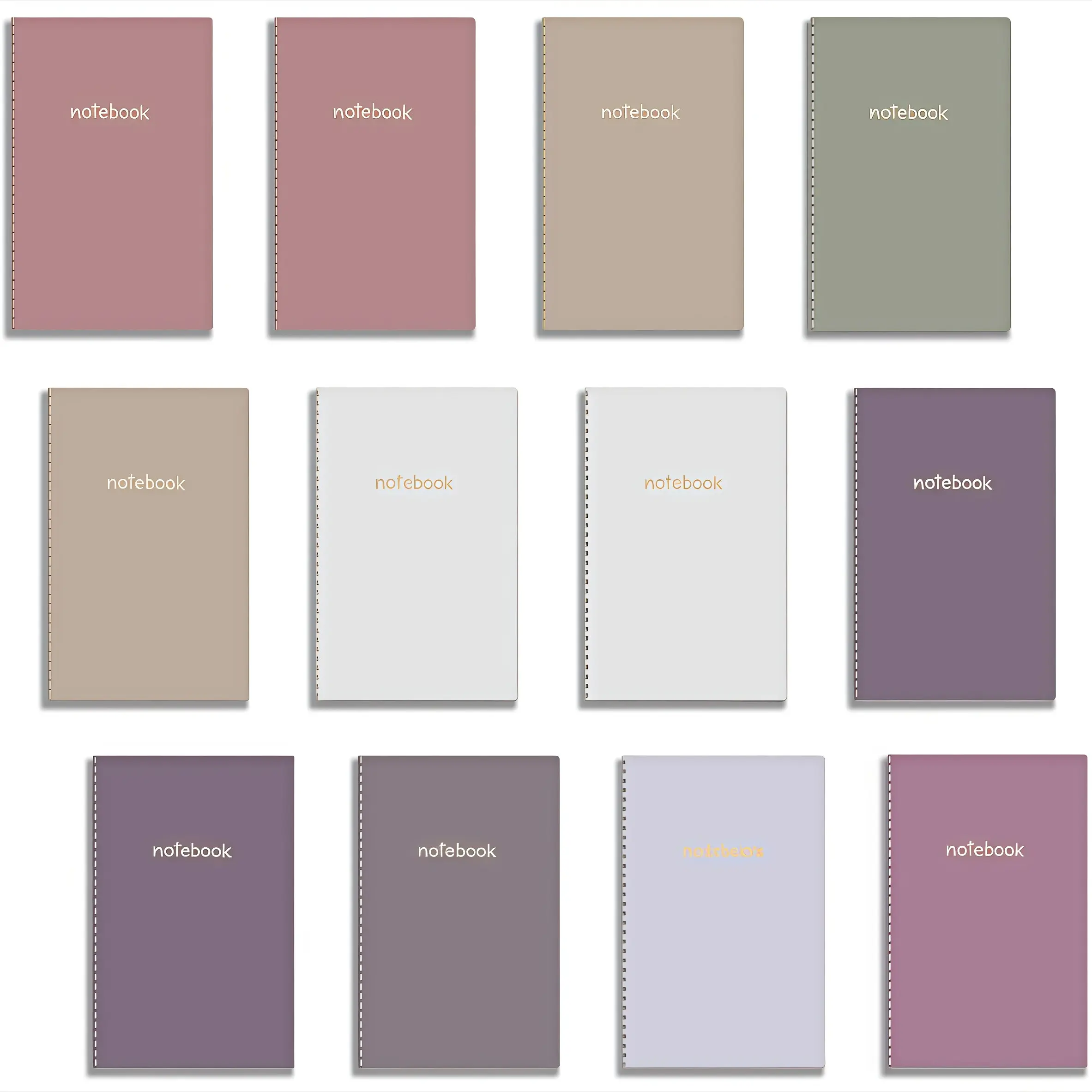 12pcs Pocket Notebook Set, School Stationery, Student Essentials, Journal Supplies, Compact Mini Notepad, Ideal for Notes & Ideas, Portable, Lightweight Design, Perfect Gift Idea, 3.2 X 5 Inches Size
