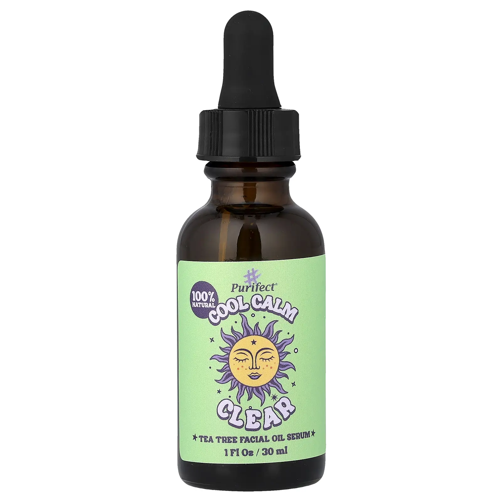Purifect Cool Calm Clear, Tea Tree Facial Oil Serum, 1 fl oz (30 ml)