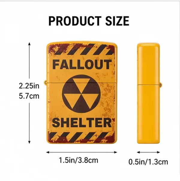 Retro Shelter Theme Metal Kerosene Lighter, Vintage Refillable Windproof Pocket Lighter for Men, Collectible Gift Box, Camping EDC Men's Accessories (No Fuel Included)