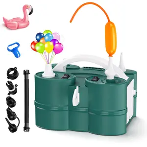 Electric  Pump, Portable Electric  Blower  Air Pump Dual Nozzles 110V 600W  Inflator for Party Decoration   animal balloon pump