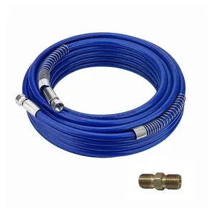 Upgraded No-Gun Spray Hose for Airless Sprayers, Reinforced Brass Wire Mesh Structure, Paint Gun Accessories Set, Pressure Washer Hose