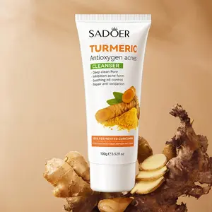 Turmeric Anti-oxygen Acnes Facial Cleanser, Natural Turmeric Face Wash, Deep Cleansing, Purifying, Soothing & Moisturizing Facial Cleanser, Skin Care Products