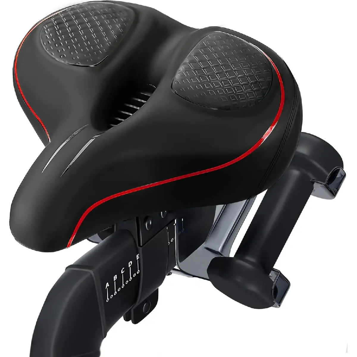 Bike Seat for Peloton Bike & Bike Plus, Comfort Exercise or Road and Electric Bike Seat Cushion Extra Wide, Bike Saddle Replacement for Women & Men, Accessory for Bikes, Exercise Equipment, Replacement Saddle