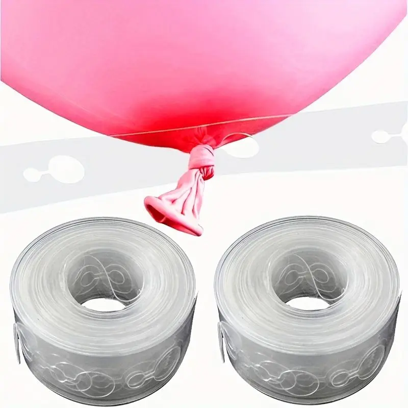 [Balloon Decorating Strip] 1/2 Rolls, Balloon Decorating Strip Kit, Balloon Chain, Balloon Arch Kit, Balloon Garland For Party Wedding Birthday Shower Decorations, Gender Reveal Balloon Arch