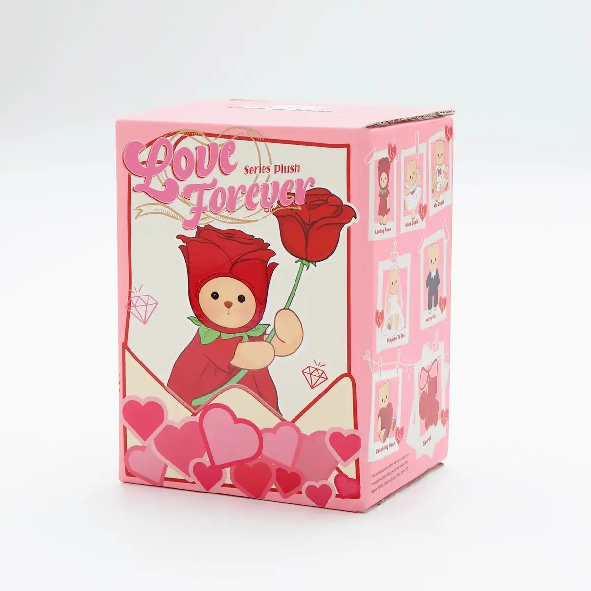 Getahug Love Forever Series Mini Bear Plush Blind Box | Mini Pocket Companion | Romantic Small Gift for Girlfriend & Long Distance Love, Cute Gift for Girls little gifts for girls Loving Rose Soft Fabric