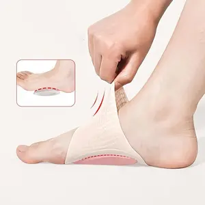 2-Pack Flat Foot Arch Supports - Soft & Non-Slip Orthotic Insoles for Overpronation, Plantar Fasciitis Relief - Perfect for Work, Running & Daily Comfort, Immediate Guard Pullers, Light Beige