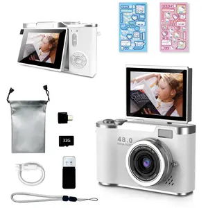 The perfect portable camera for fun shooting! A foldable CCD retro camera | The first portable vlogging camera for students. stress-relieving games & filters. Portable camera, Digital Zoom Camera, Christmas gift, couple's gift, record your life.