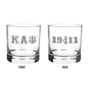 BBGreek Kappa Alpha Psi - Set of Two 11oz Drinking Glasses  - Official Vendor