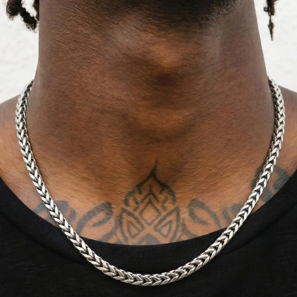 Men's Stainless Steel Franco Chain Necklace - 3mm/5mm, 18-26 In Solid Link Minimalist Hip Hop Jewelry for Daily Wear