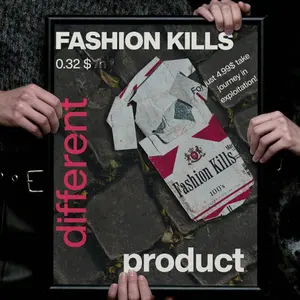 Anti fast fashion grunge marlboro poster