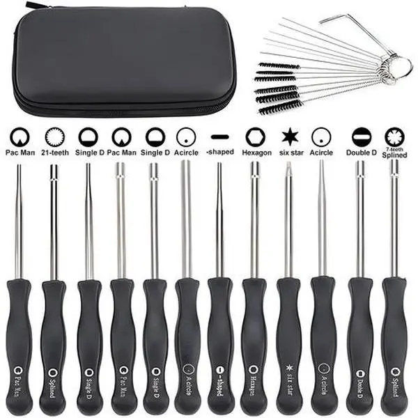 12-Piece Carburetor Adjustment Kit for 2-Stroke Engines, ZAMA/STIHL Compatible Tuning Tools, US-Sourced Hand Tool Set