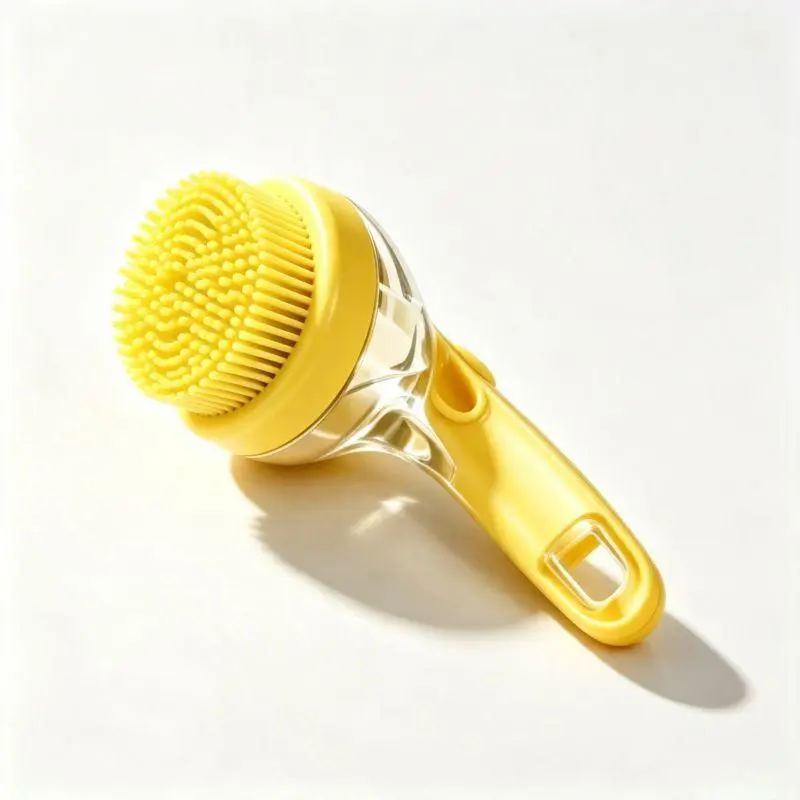 Yellow 2026 Must-Have 3-in-1 Pet Bath & Grooming&Massage Brush for Dogs & Cats with Built-in Shampoo Dispenser, Soft Bristles for Massage, Ideal for Dogs & Cats (Long/Short Hair) - Pet Grooming Supplies for Bath Time, Beauty/Hair Care, bath accessory