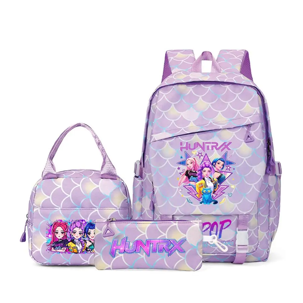 Iridescent Neon Font Star Frame Anime Group Graphic Laptop Backpack
