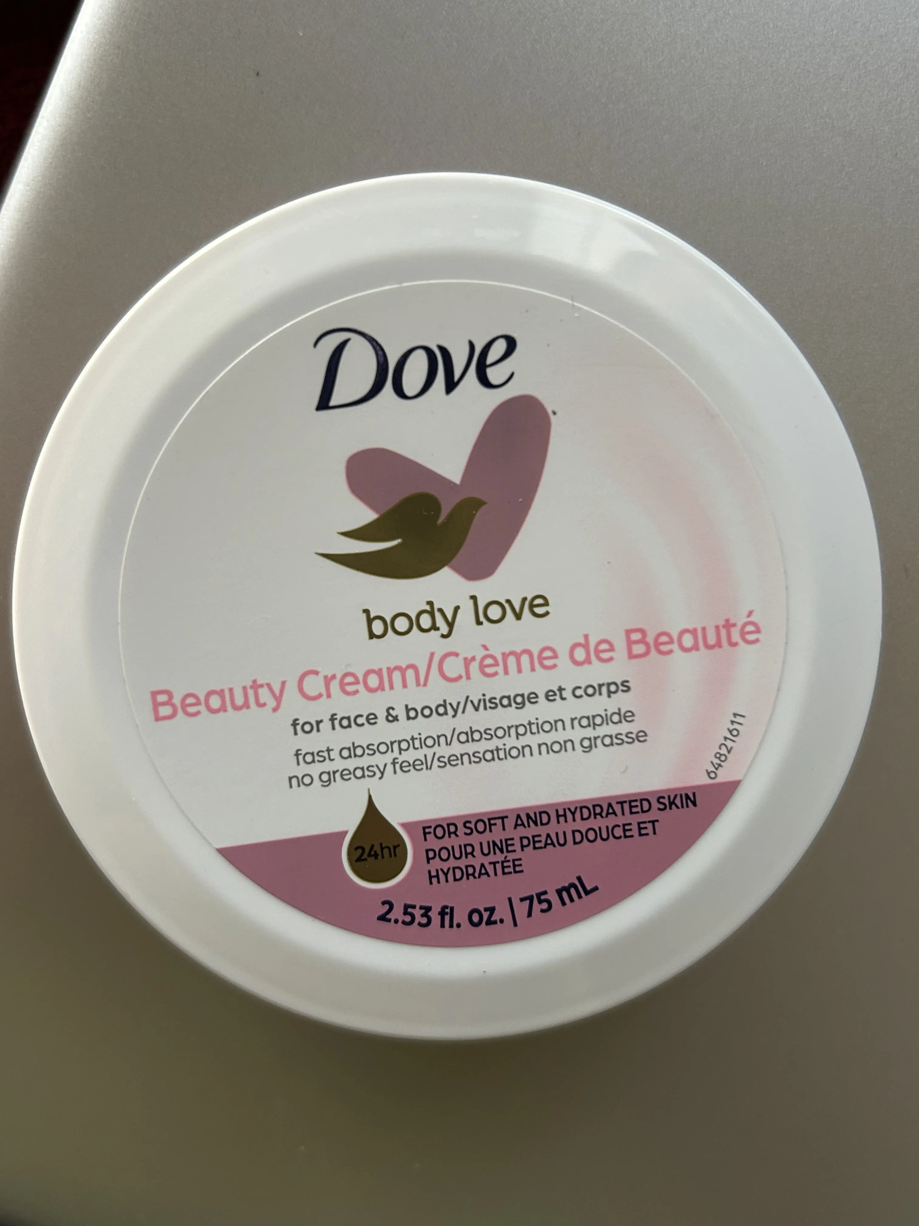 Dove face and body cream