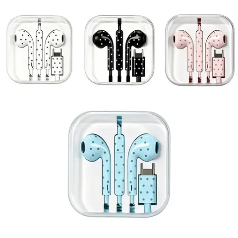 [Back to School]USB‑C Wired Earbuds, Tangle‑Free Braided Cable Earphones with Mic & Volume Control.Built‑in DAC Chip for Lossless Audio, Rich Sound, Crisp Vocals & Deep Bass.Works for USB‑C smartphones, great for gaming, calls and music.-MM1